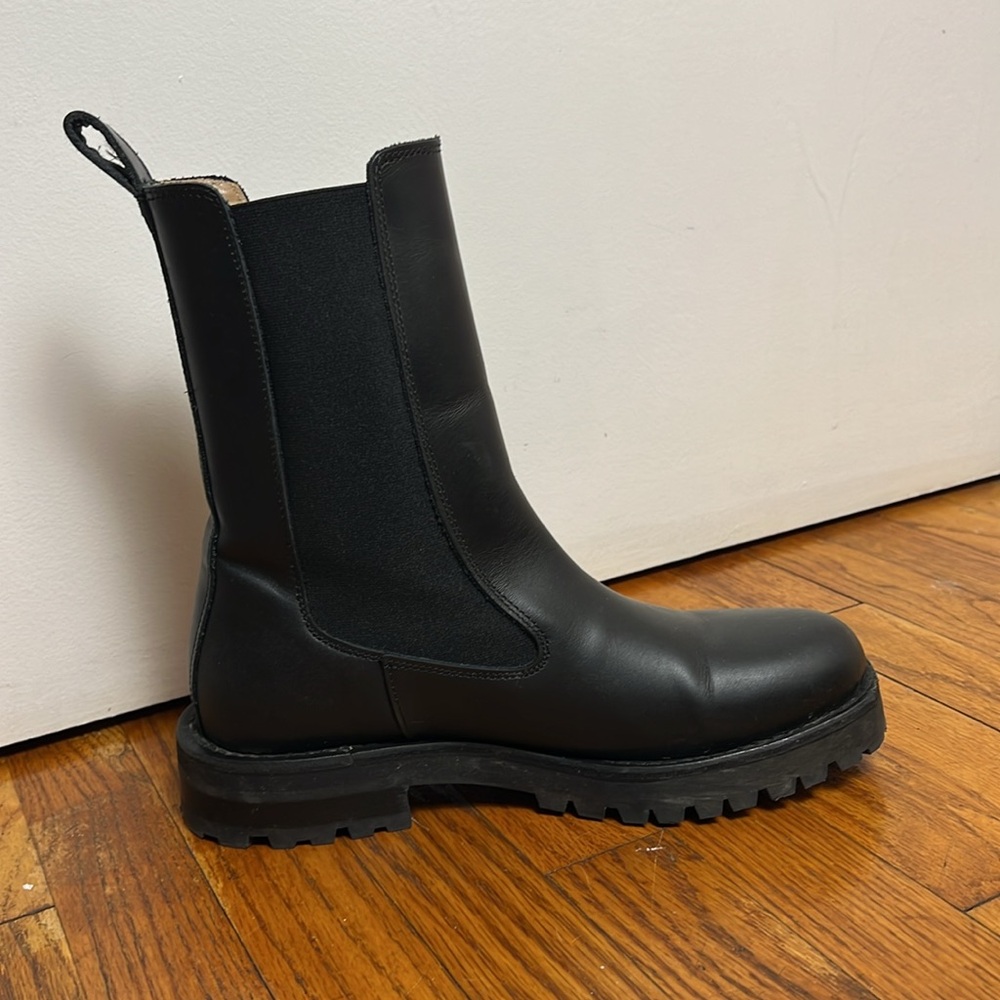 & Other Stories Chunky Chelsea Leather Boots - Size 39 / US 8.5 - Picture 5 of 9